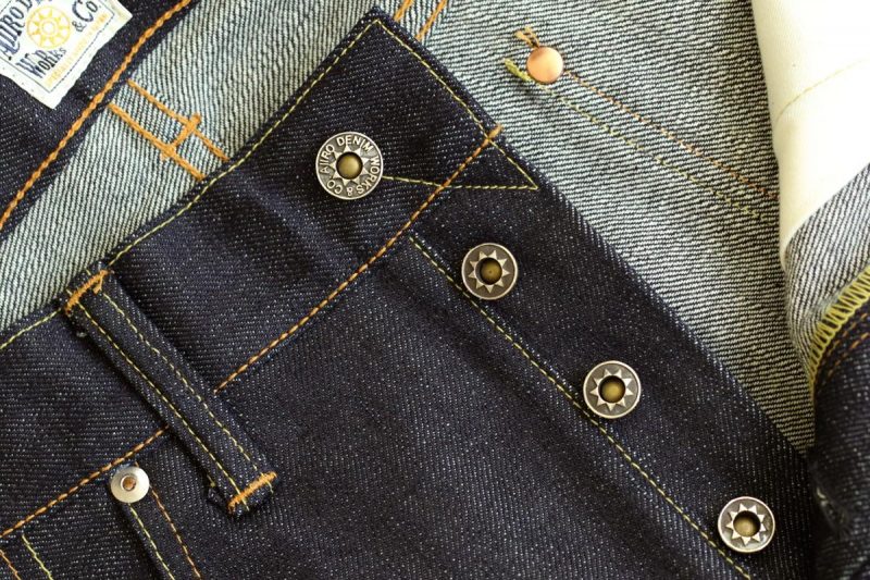 ジーンズのネオバボタン・センターボタン、シルバー925