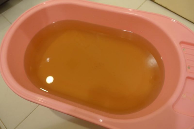 生デニムのジーンズの初めての糊落とし・洗濯の方法