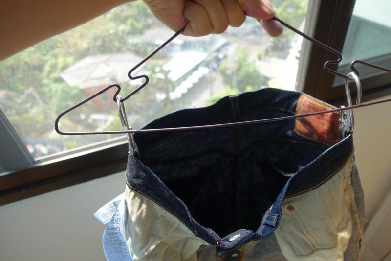 生デニムのジーンズの初めての糊落とし・洗濯の方法