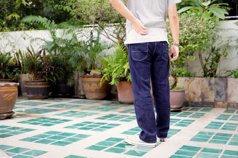 AiiRO DENIM WORKS Cherokee 着用画像 色落ち