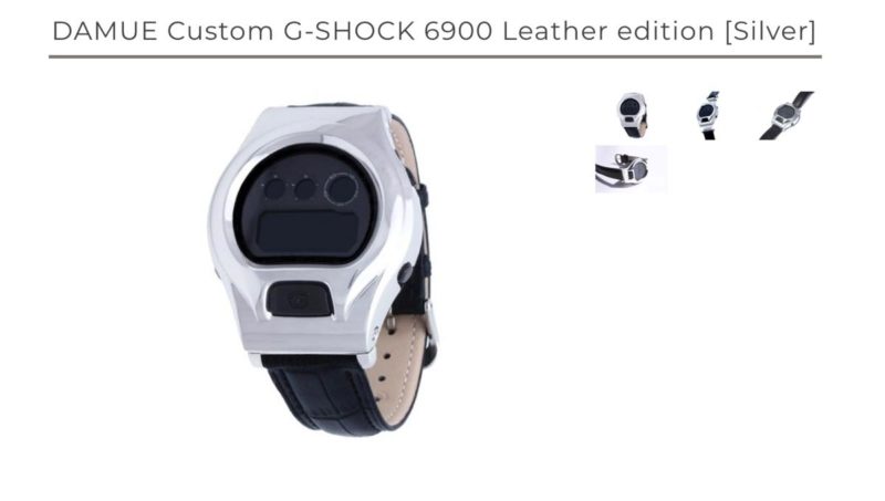 シルバーを身にまとったGショック【DAMUE Custom G-SHOCK シルバーを身にまとったGショック【DAMUE Custom G-SHOCK