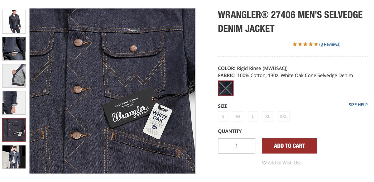 WRANGLER（ラングラー）made in USA モデル【27406コレクション】