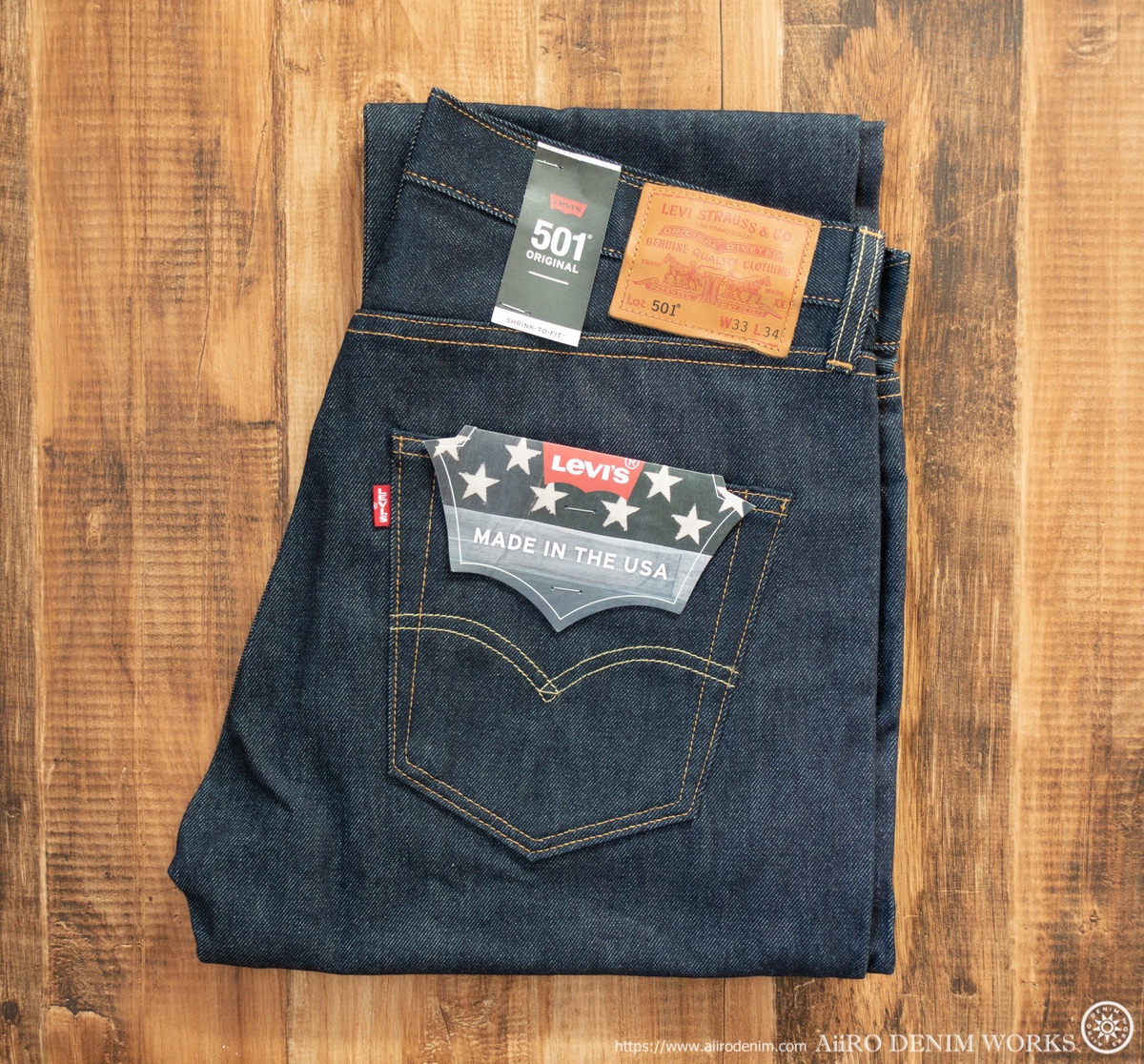 未使用新品！2018年 アメリカ製 LEVI'S 501 XX 糊付き復刻デニム