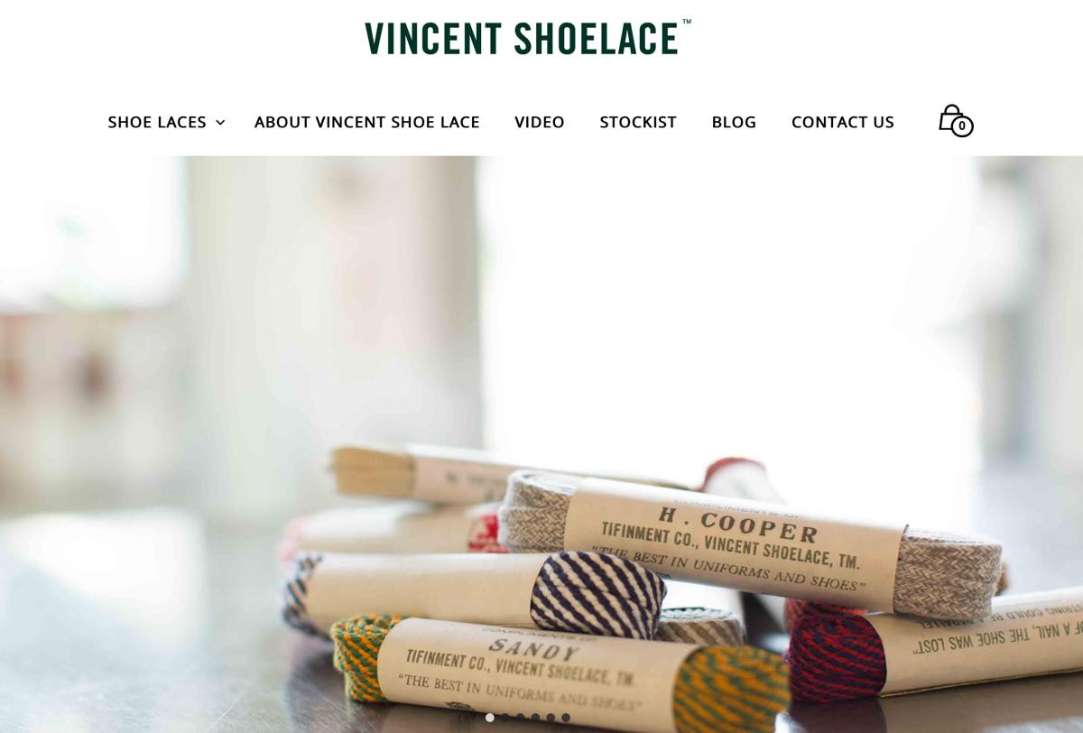靴ひもの国産ブランド、ヴィンセントシューレース・VINCENT SHOELACE 