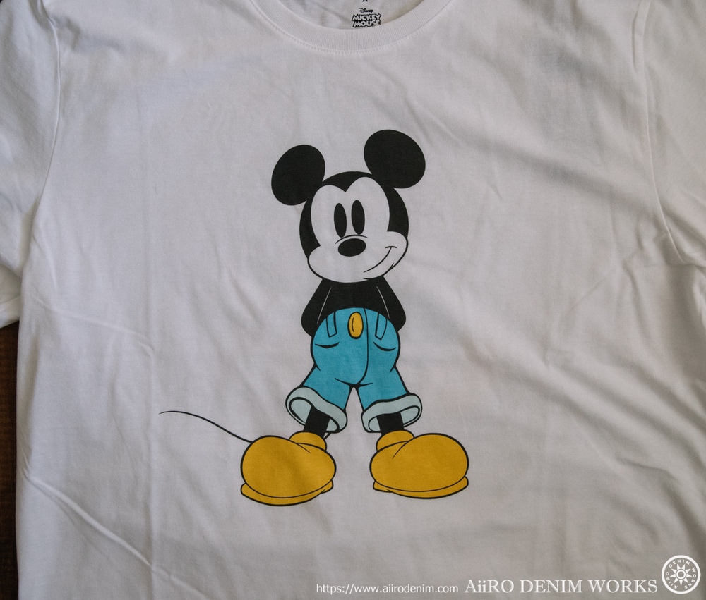 ミッキーマウス ブルージーンズtシャツ リーバイス ディズニーコレクション Aiiro Denim Works