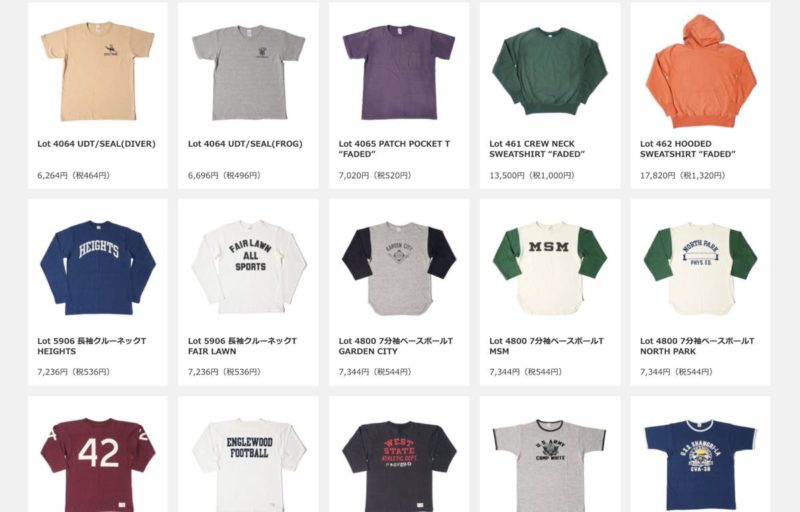 ウエアハウス2019春夏カタログ